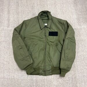 Vintage US Army Cold Weather Jacket Mens Medium Green 1970s High Temperature